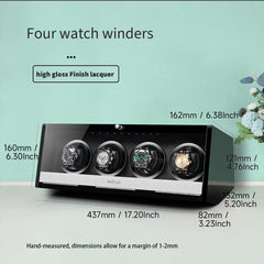 Quadruple Auto Watch Winders Box for Rolex