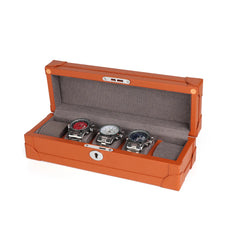 Luxury Leather Finish 5-Watch Box by Driklux - Elevate Your Watch Collection