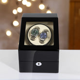 Dual Watch Winders + Extra 3 Watches Storage - Classic Organize in Style
