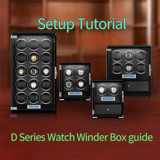 D Series Watch Winder Box Product Setup Tutorial 1.2