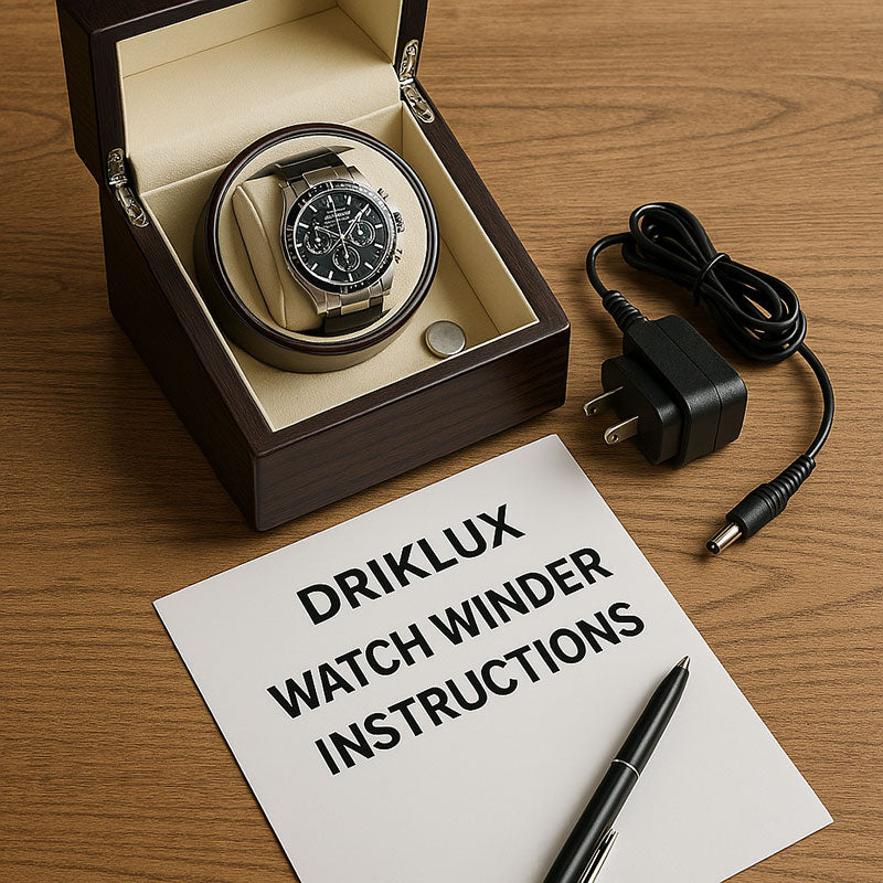 Driklux watch winder mamual instructions