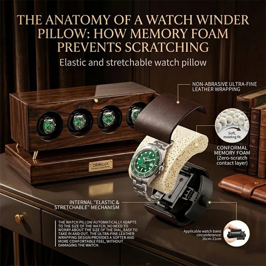 The Anatomy Of A Watch Winder Pillow: How Memory Foam Prevents Scratching