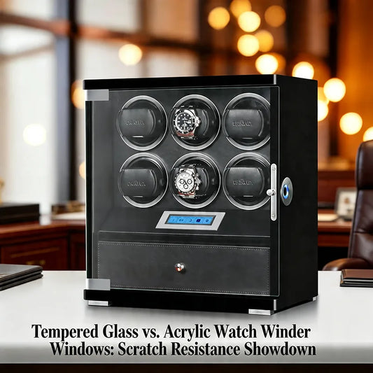 Tempered Glass Vs. Acrylic Watch Winder Windows: Scratch Resistance Showdown