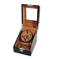 Dual Watch Winders + Extra 3 Watches Storage - Classic Organize in Style