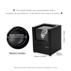 Single Watch Winder with See-Through Window - Showcase Your Rolex Watch in Style