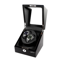 Double Watch Winder with See-Through Window - Showcase Your Rolex Watch in Style