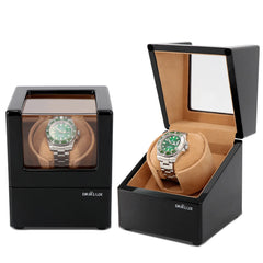 Single Watch Winder with See-Through Window - Showcase Your Rolex Watch in Style