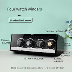 Quadruple Auto Watch Winders Box for Rolex