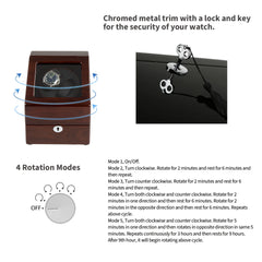 Dual Watch Winders + Extra 3 Watches Storage - Classic Organize in Style