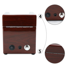 Single Watch Winder in Oak color with See-Through Window - Showcase Your  Watch