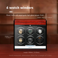 Watch Winder with 6 Winding Capacity - Keep Your Watches Running Accurately