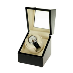 Single Watch Winder with See-Through Window - Showcase Your Rolex Watch in Style