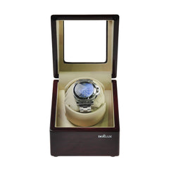 Single Watch Winder in Oak color with See-Through Window - Showcase Your  Watch