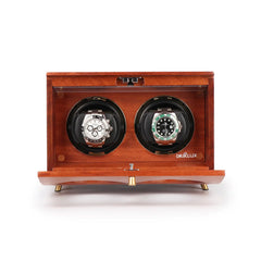 Double Wood Watch Winders For Automatic Watches - Winder for Rolex