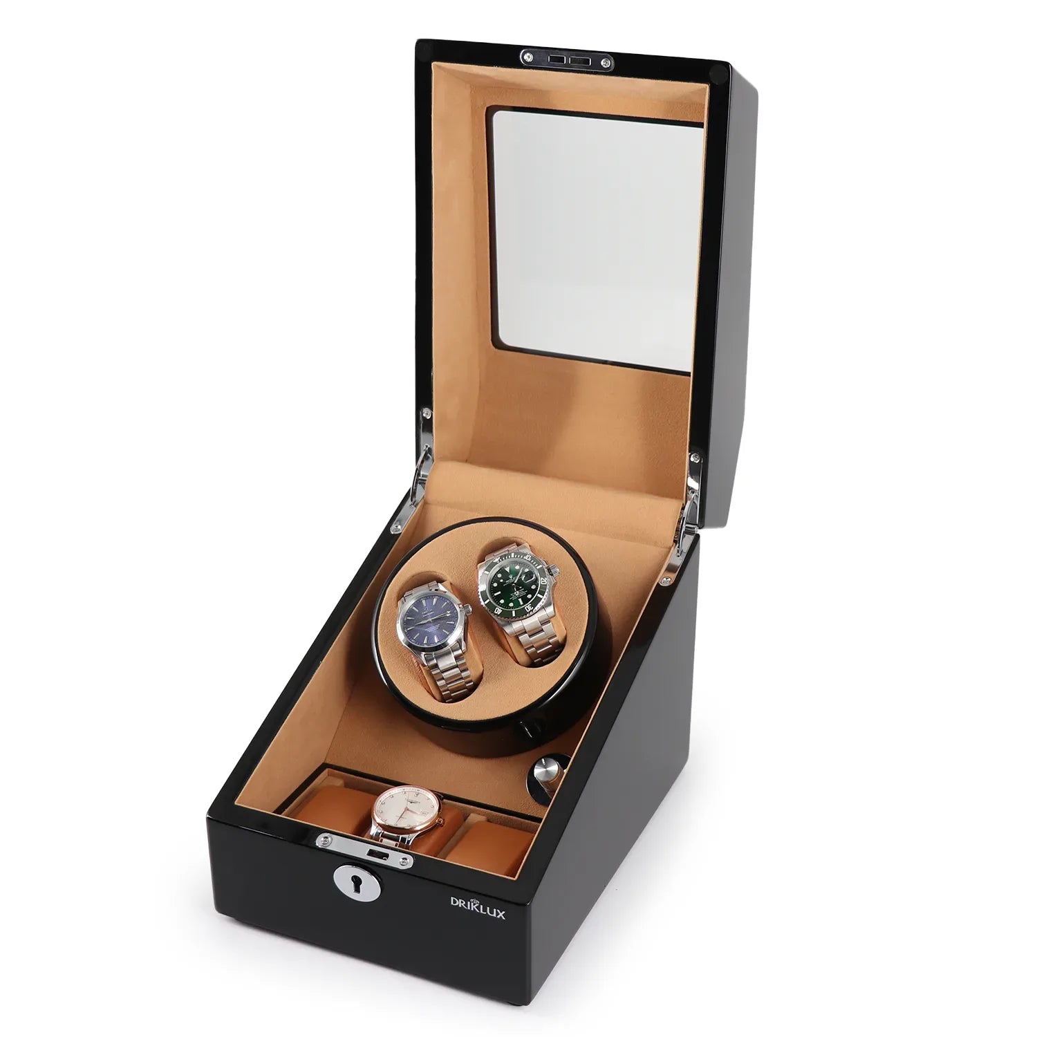 Dual Watch Winders + Extra 3 Watches Storage - Classic Organize in Sty ...