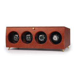 4 Wood Watch Winders For Automatic Watches - Winder On Watch