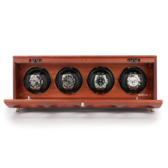 4 Wood Watch Winders For Automatic Watches - Winder On Watch