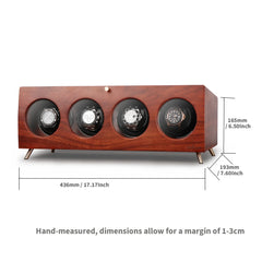 4 Wood Watch Winders For Automatic Watches - Winder On Watch