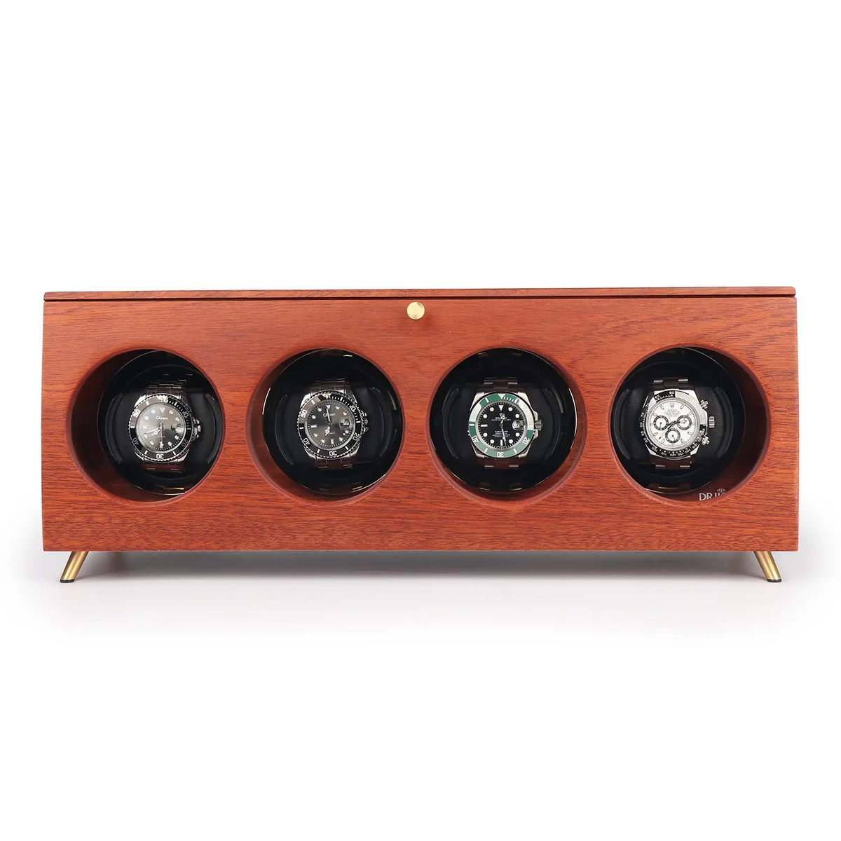 4 Wood Watch Winders For Automatic Watches - Winder On Watch