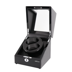 Double Watch Winder with See-Through Window - Showcase Your Rolex Watch in Style