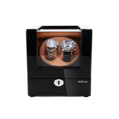 Double Watch Winder with See-Through Window - Showcase Your Rolex Watch in Style