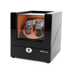 Double Watch Winder with See-Through Window - Showcase Your Rolex Watch in Style