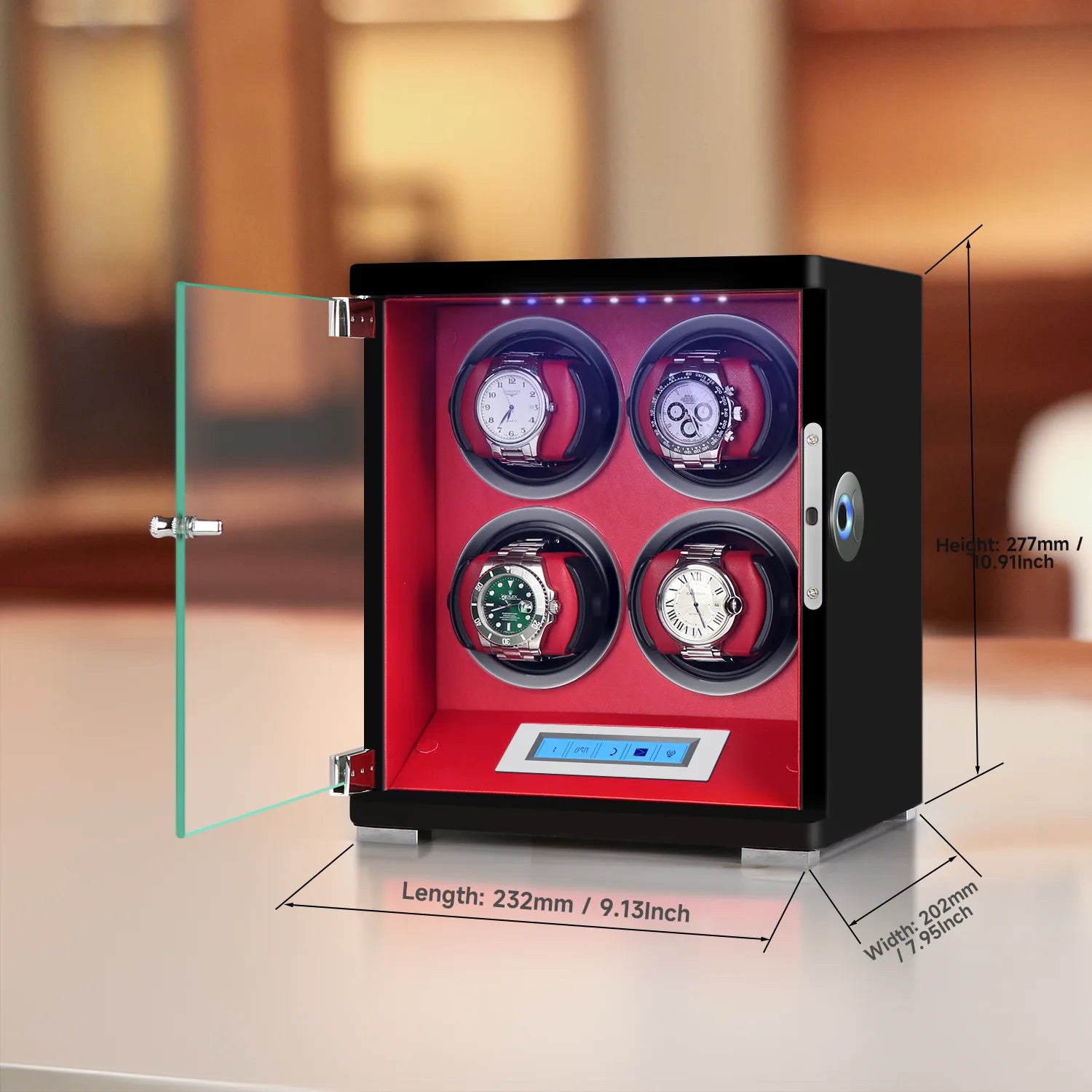 Auto Watch Aw780 Quadruple Auto Watch Winders Box for automatic watch - best watchwinde ...