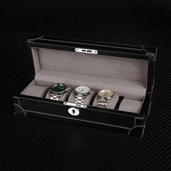 Luxury Leather Finish 5-Watch Box by Driklux - Elevate Your Watch Collection