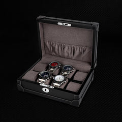 Luxury Leather Finish 8-Watch Box - Elevate Your Watch Collection