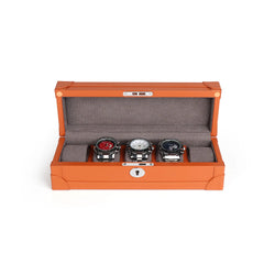 Luxury Leather Finish 5-Watch Box by Driklux - Elevate Your Watch Collection