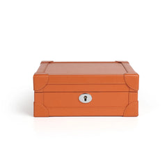 Luxury Leather Finish 6-Watch Box - Elevate Your Watch Collection