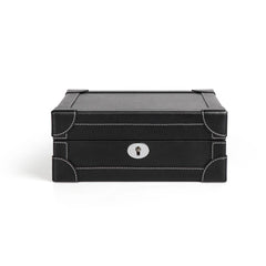 Luxury Leather Finish 6-Watch Box - Elevate Your Watch Collection