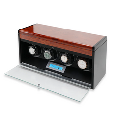 Quadruple Watch Winders with Drawer - Maintain Four Watches with Precision