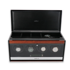 Quadruple Watch Winders with Drawer - Maintain Four Watches with Precision