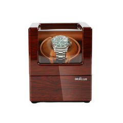 Single Watch Winder in Oak color with See-Through Window - Showcase Your  Watch