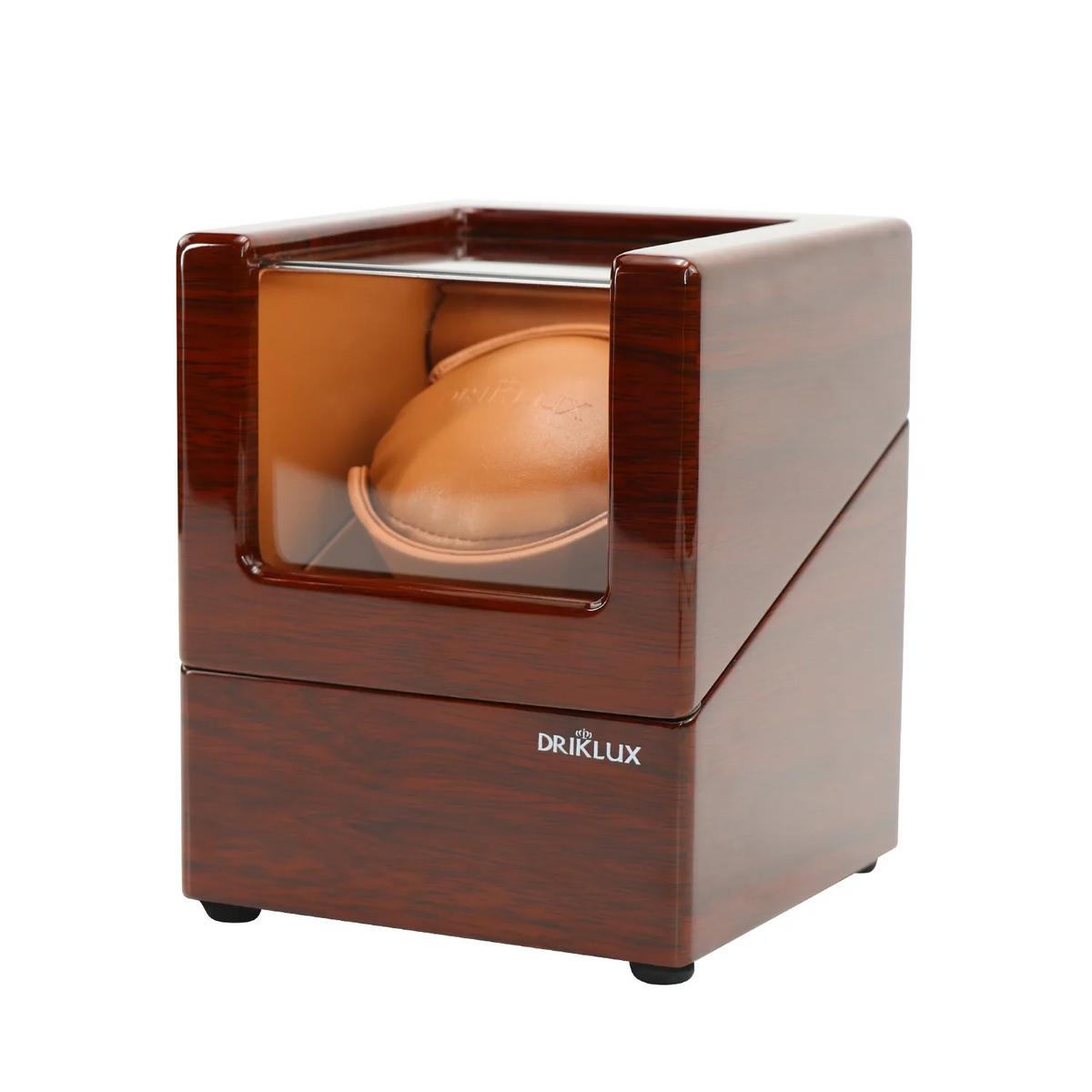 Single Watch Winder in Oak color with See-Through Window - Showcase Your  Watch