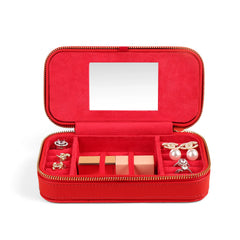 Compact -Watch Travel Case with  Jewelry Organizer - rectangle shape