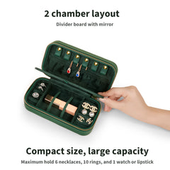 Compact -Watch Travel Case with  Jewelry Organizer - rectangle shape