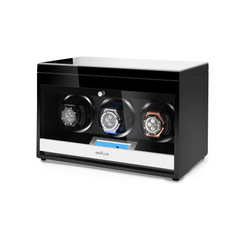 Triple Watch Winders With Drawer - Keep Three Watches Running with Precision