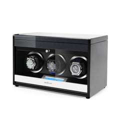 Triple Watch Winders With Drawer - Keep Three Watches Running with Precision