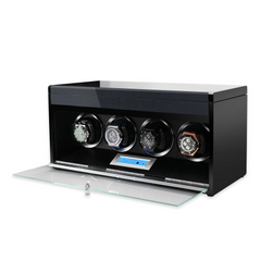 Quadruple Watch Winders with Drawer - Maintain Four Watches with Precision