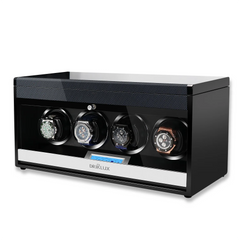 Quadruple Watch Winders with Drawer - Maintain Four Watches with Precision