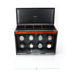 8 Watch Winder with Extra Storage - Maintain Eight Watches with Precision