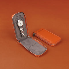 Compact and Simple Single Watch Pouch Bag - On-the-Go Protection