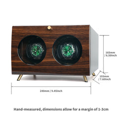 Double Wood Watch Winders For Automatic Watches - Winder for Rolex