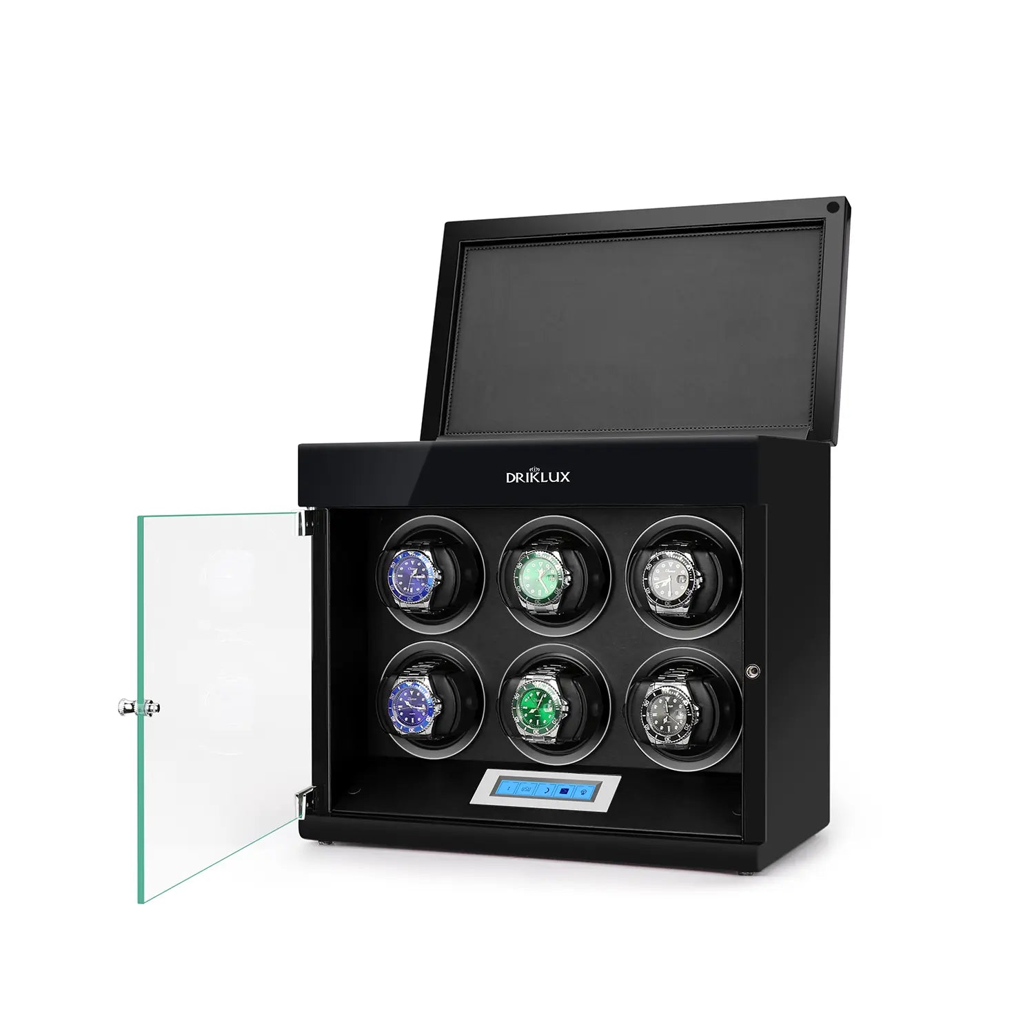 Specter Ride Watch Box Stylish 6 Watch Winder Box with Extra Drawer - Reliable and Functional ...