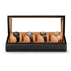 Elevate Your Watch Collection with Ostrich Leather 4 Winders