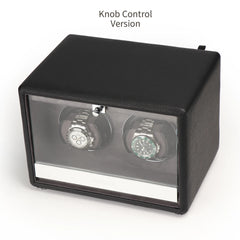 TPD Watch Winder para 2 relojes - Estilo de cuero clásico para elegancia atemporal