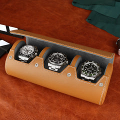 Triple Watch Roll Travel Case by Driklux - Secure Storage for Your Watch