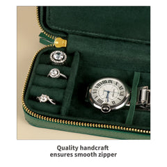 Luxury Single Watch Pouch with Jewelry Storage - Travel in Style